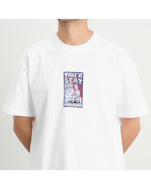 POLAR SKATE White Take A Seat T-Shirt for men