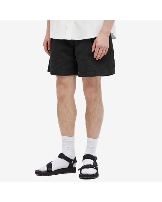 Monitaly Black Easy Baggy Shorts for men