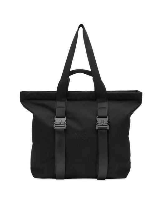 Y-3 Black Cordura Tote Bag for men