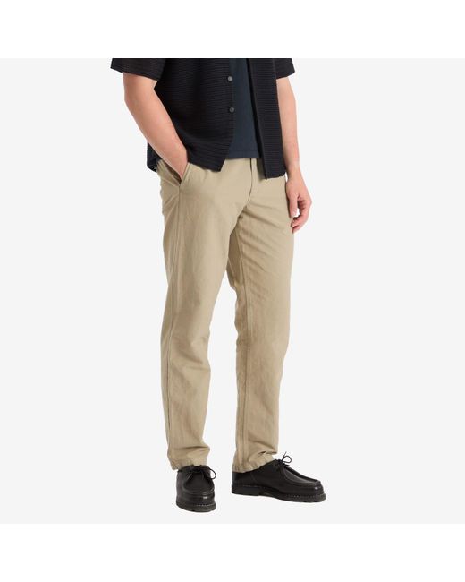 Norse Projects Natural Ezra Relaxed Cotton Linen Trousers for men