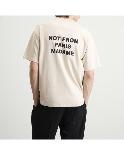 Drole de Monsieur White Not From Paris Madame T-Shirt for men
