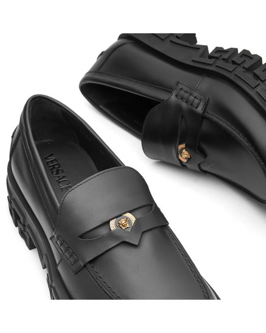 Versace Gray Chunky Loafer for men