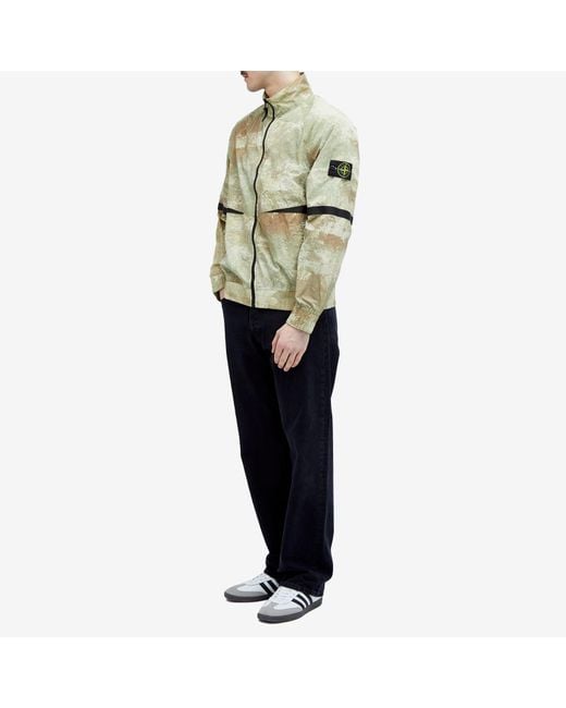 Stone Island Green Grid Camo Blouson Jacket for men