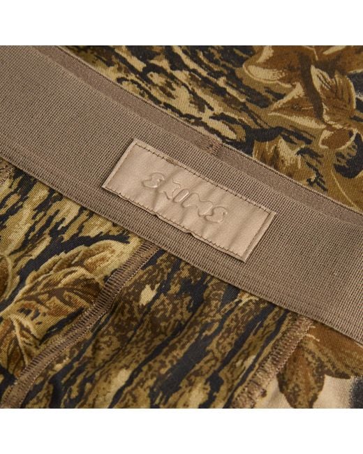 Skims Green Cotton Boxer Brief 3" for men