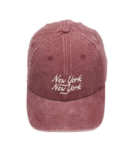 Corridor NYC Purple Script New York New York Cap for men