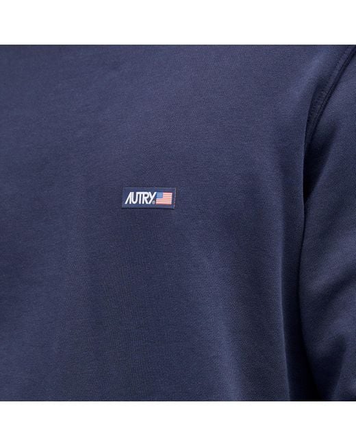 Autry Blue Flag Logo Crew Sweat for men