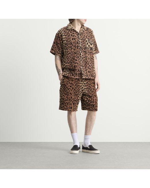 Neighborhood Brown X Hippopotamus Terry Cloth Shorts for men