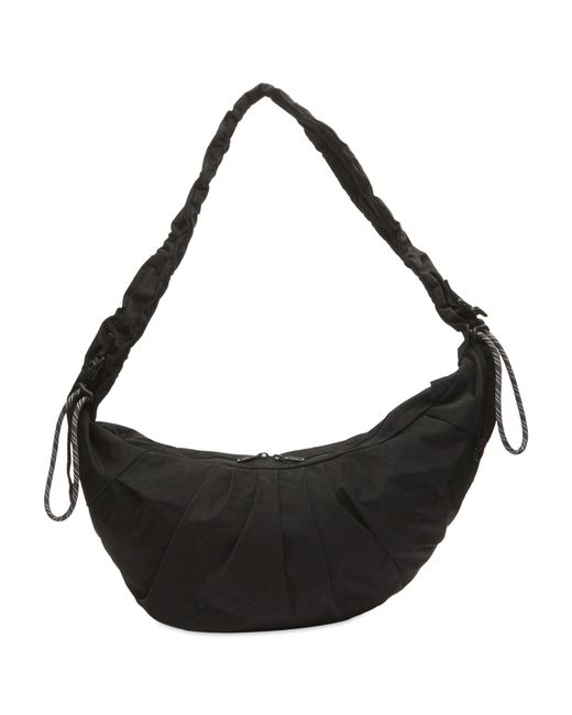 F/CE Black Textured Twill Crossbody Bag