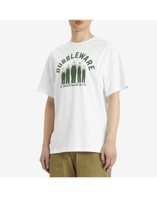 Dubbleware White Hoffman T-Shirt for men