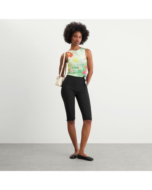 House Of Sunny Green Cosmos Mesh Top