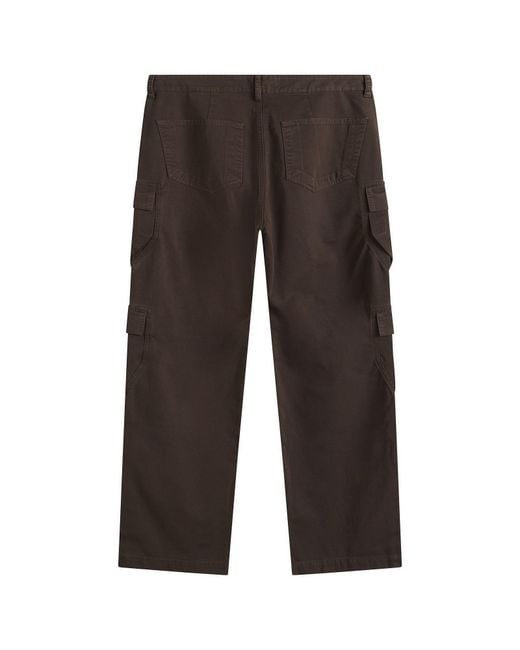 Rick Owens Brown Double Cargo Jeans for men