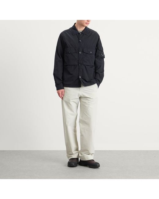 C P Company Black Chrome-R Overshirt for men