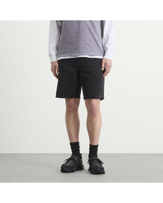 Thisisneverthat Black Relaxed Denim Shorts for men