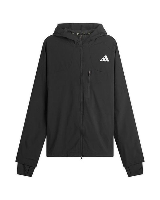 Adidas Originals Black Adidas Adizero Running Jacket