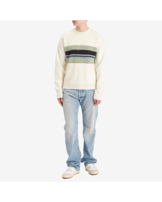 Lanvin White Striped Jumper for men