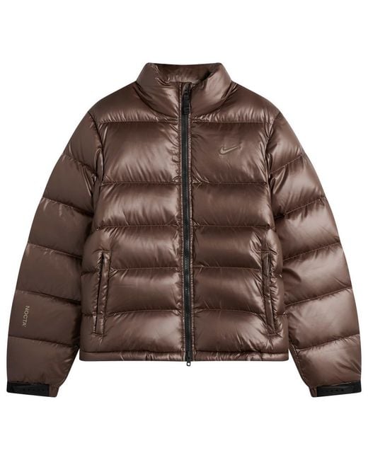 Nike Brown X Nocta Cardinal Stock Puffer Jacket for men