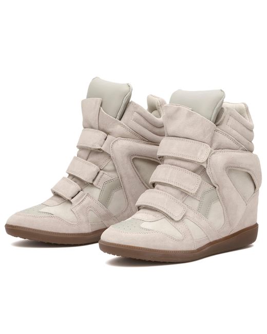 Isabel Marant Metallic Bekett Platform Sneaker