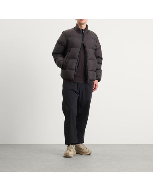 Moncler Black Erterle Jacket Recycled Padded Coat for men