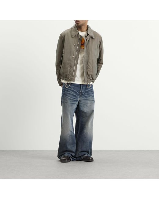 DIESEL Blue D-Rise Wide Leg Jeans for men