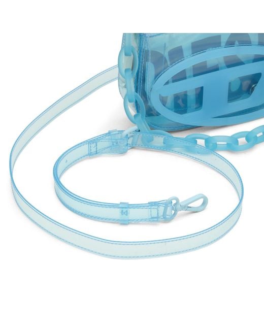 DIESEL Blue 1Dr Logo Perspex Handbag