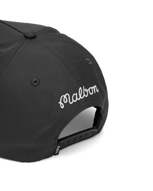 Malbon Black M Snap Back Cap for men