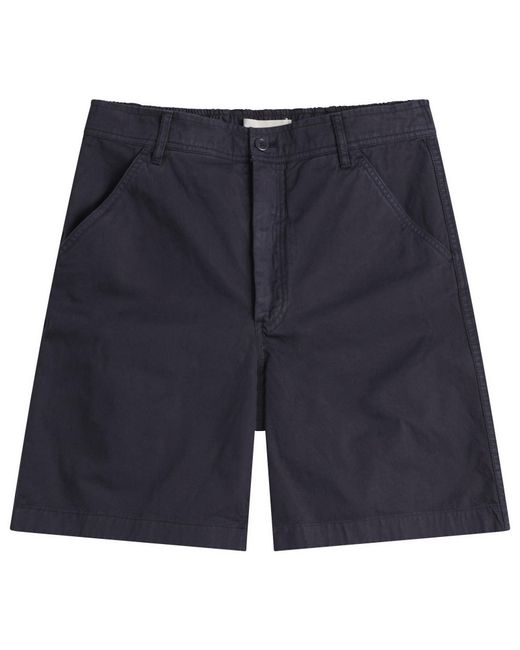 Norse Projects Blue Kvitfell Relaxed Twill Shorts for men