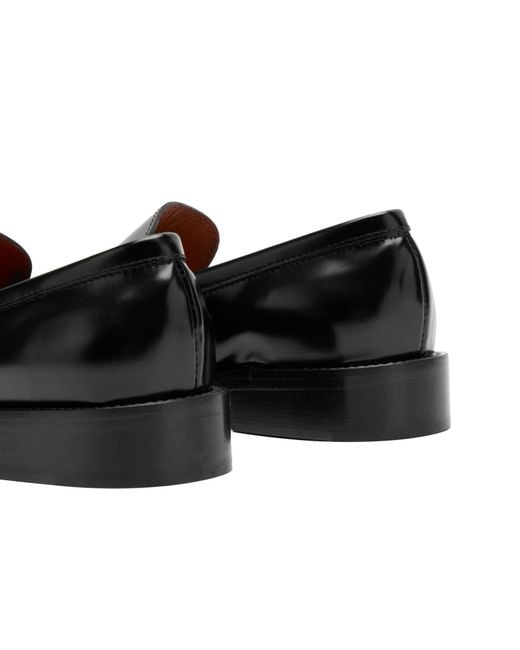 Acne Black Leather Loafers
