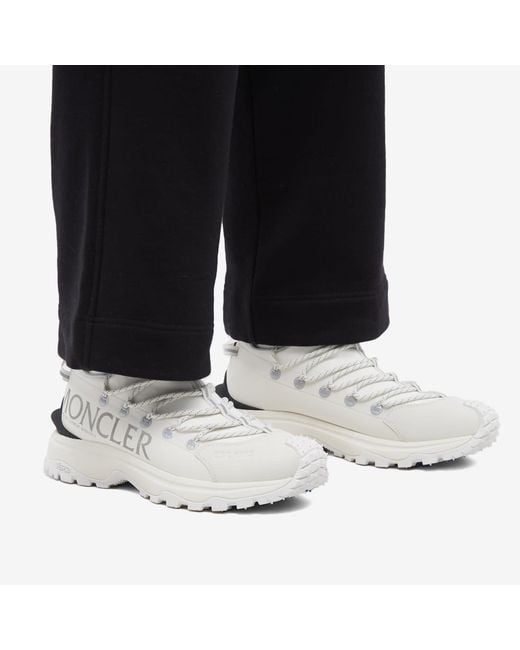 Moncler White Trailgrip Lite 2 Low Top Sneakers for men