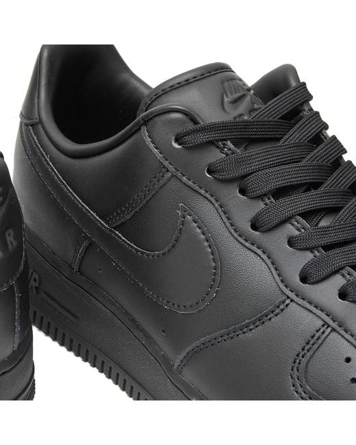 Nike Black Air Force 1 '07 Fresh Sneakers for men