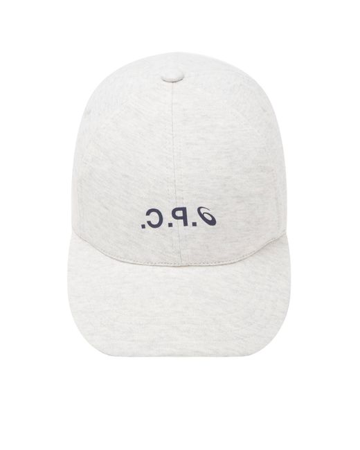 A.P.C. White X Asics Cap for men