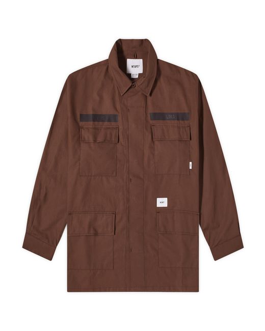 (w)taps Brown 17 Shirt Jacket for men