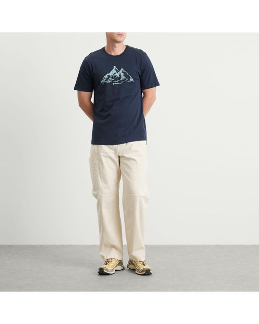 MONTANÉ Blue Dual Mountain T-Shirt for men