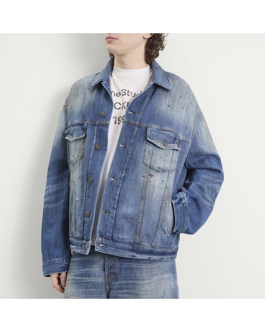 Acne Blue Trafalgar Denim Jacket for men