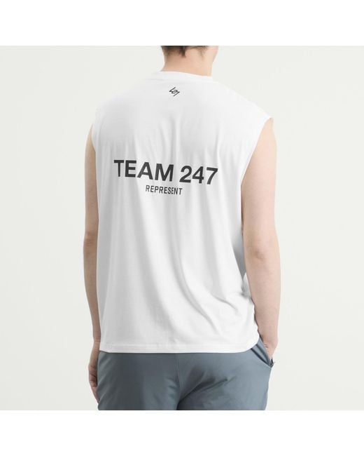 REPRESENT 247 White Represent Team 247 Oversized Tank for men