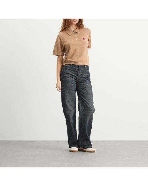 Isabel Marant Natural Althea Polo Shirt
