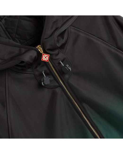 Casablanca Green Windbreaker Nylon Gradient Technical Jacket for men