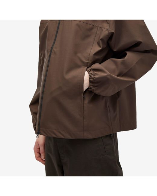 GR10K Brown 3L Hooded Lightweight Jacket for men