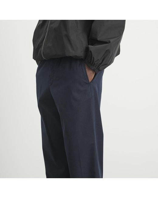 Dries Van Noten Blue Cotton Wool Trouser for men