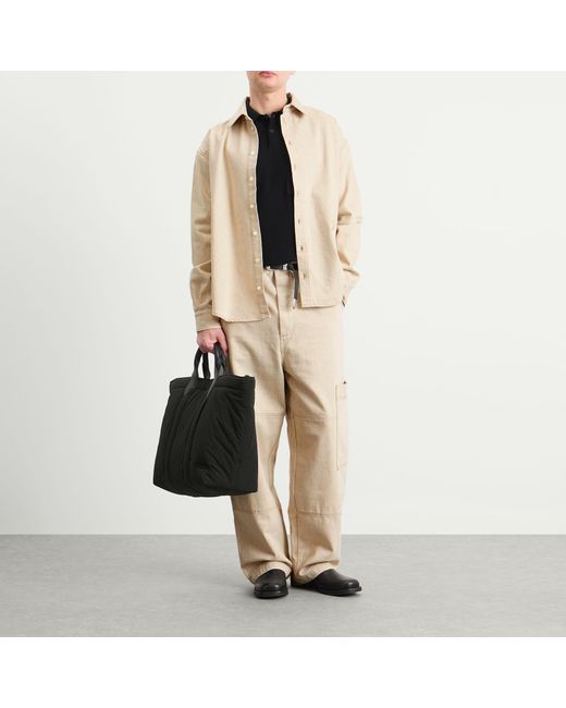 Jacquemus Natural Cotton Hemp Overshirt for men