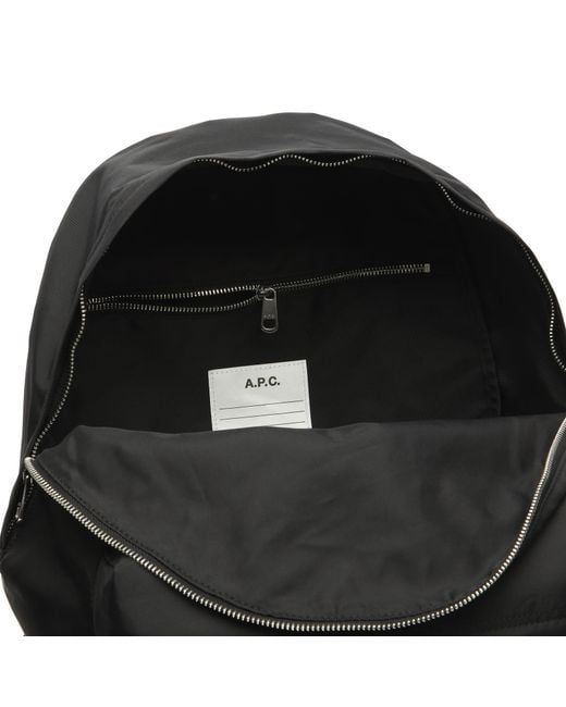 A.P.C. Black Backstage Backpack for men