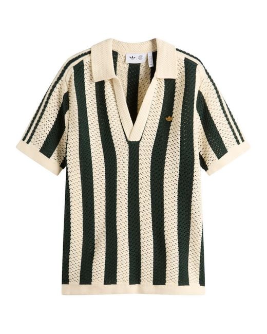 Adidas Green X Clot Knitted Polo Shirt