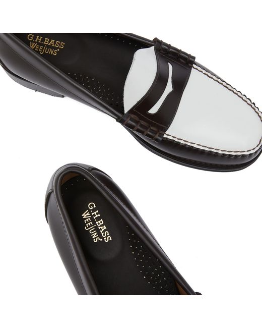 G.H.BASS Black Larson Penny Loafer for men