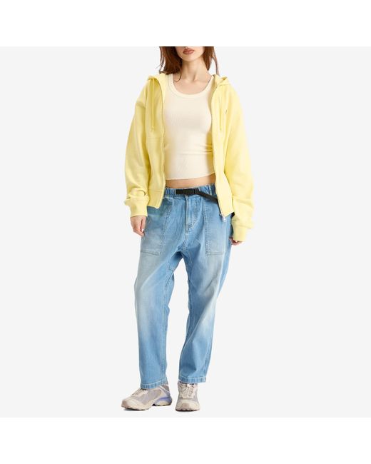 Gramicci Blue Stretch Denim Loose Tapered Pants