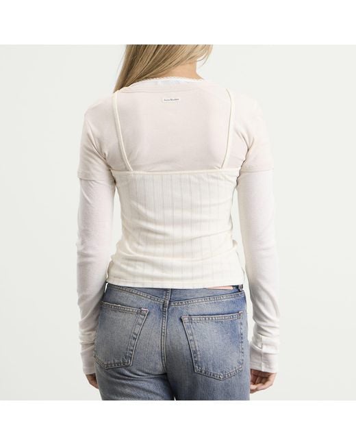 Acne White Ersilia Top