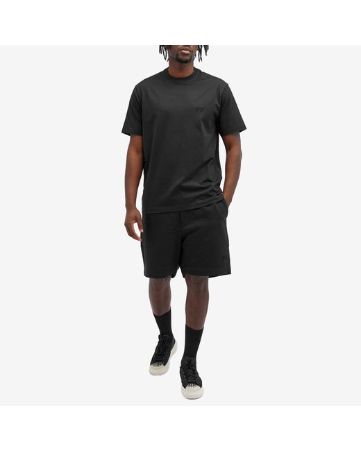 Y-3 Black Relaxed Short Sleeve T-Shirt for men