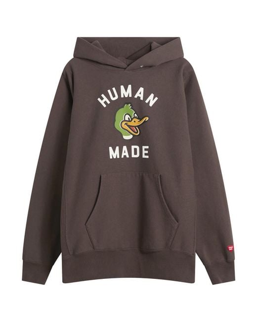 Human Made Brown Heavyweight Duck Head Hoodie for men