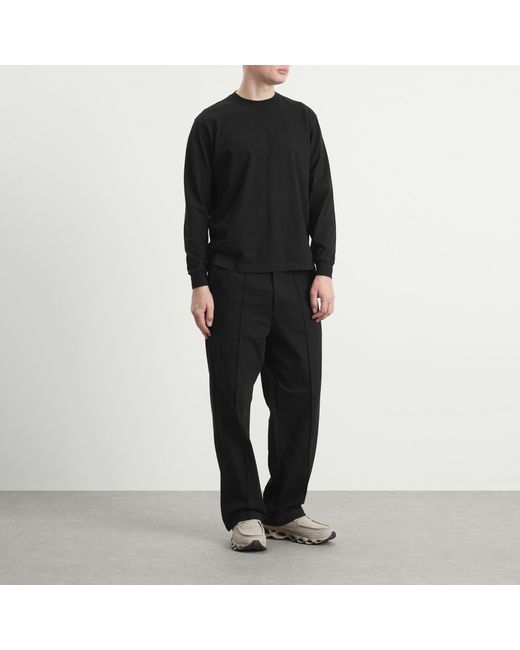 Lady White Co. Black Jersey Band Pants for men