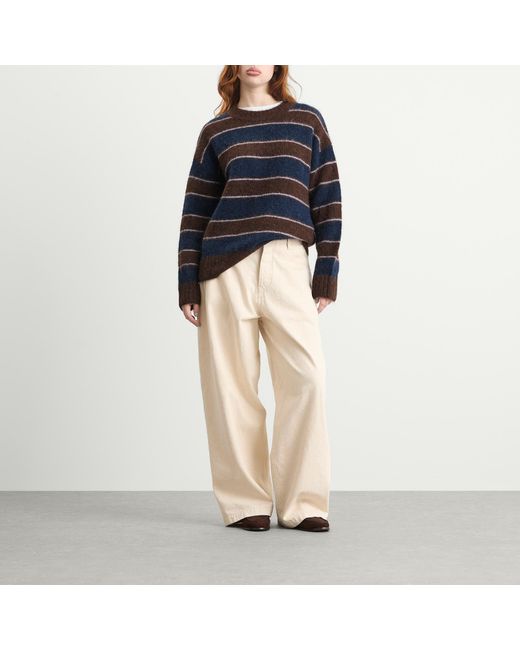 Samsøe & Samsøe Blue Sajeanne Hairy Knit Sweater