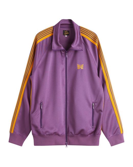 Needles Purple Poly Smooth Track Jacket for men