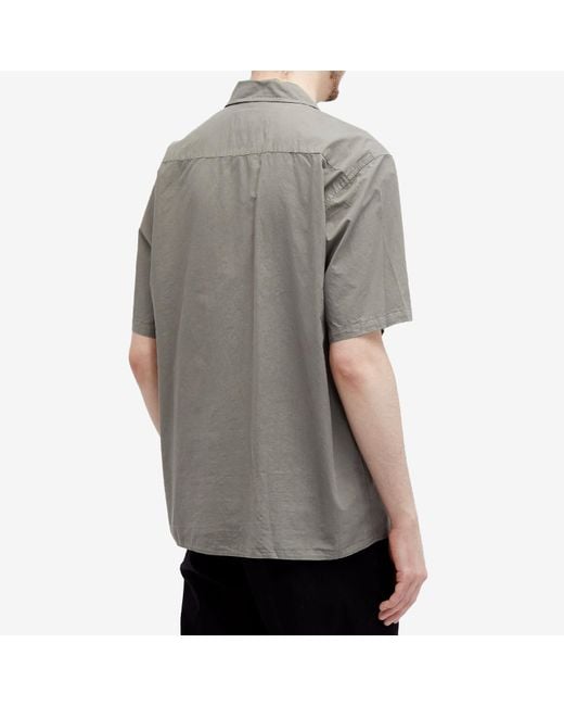 Norse Projects Gray Carsten Tencel Short Sleeve Shirt for men